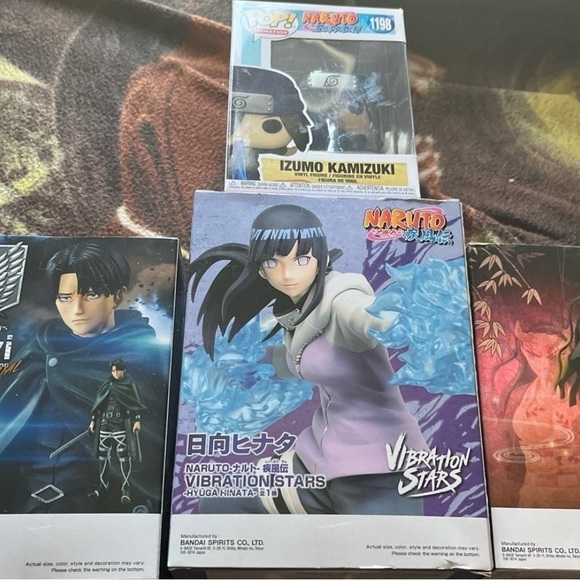 New Seal Lot Of 7 Bandai Naruto Vibration Stars Figure Set  Collection Set. - Picture 3 of 16